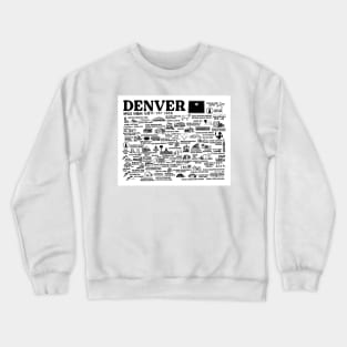 Denver Map Crewneck Sweatshirt